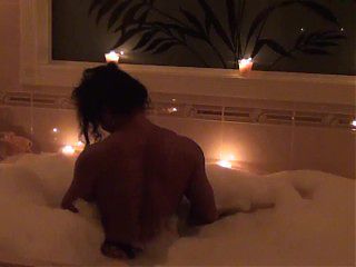 More Sexy Bathtub Bubbles with Sexy Muscle FBB Goddess LDR